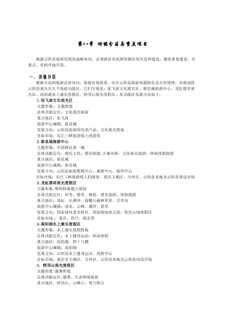 功能分区与重点项目