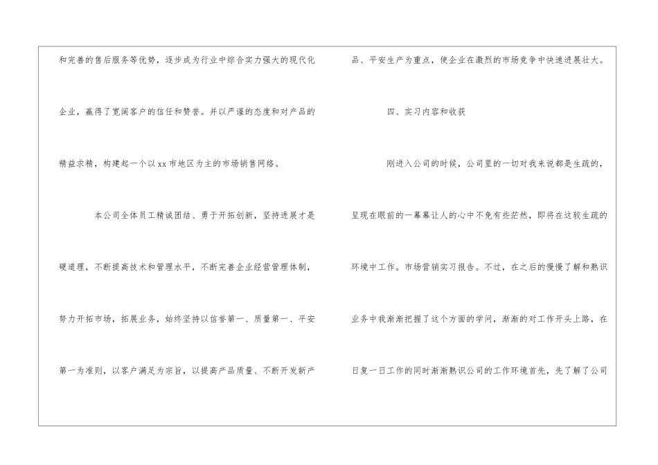 大学生市场营销专业顶岗实习报告_第3页