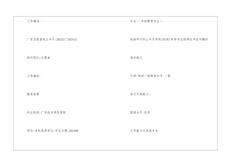 大学生志愿者求职简历5篇_第3页