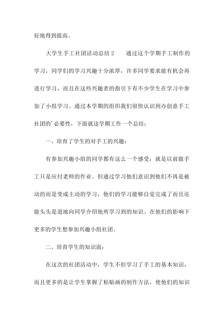 大学生手工社团活动总结_第3页