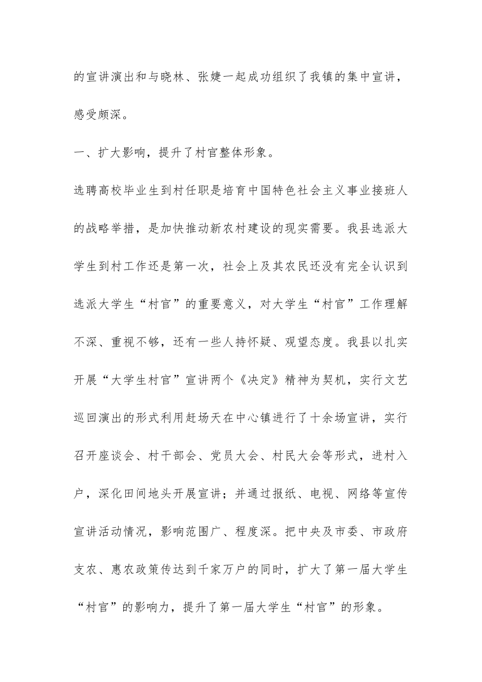 大学生村官进村入户宣讲个人总结-_第3页