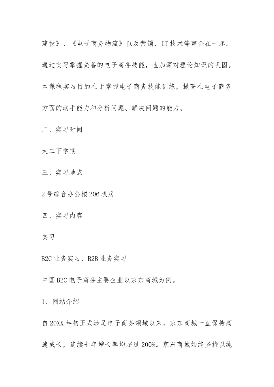 大学生电子商务实习报告精选-_第2页