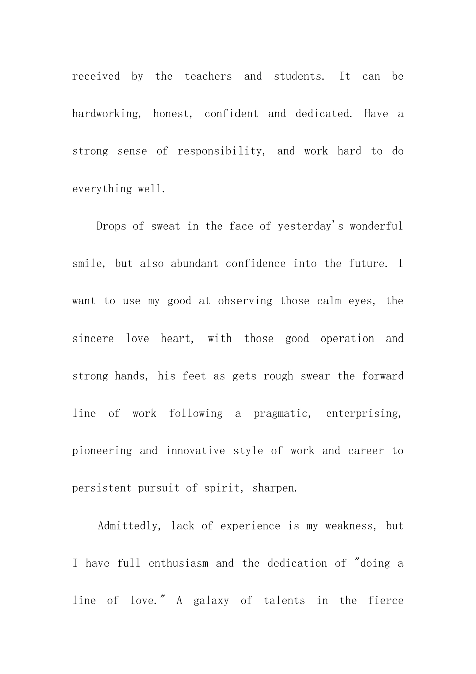 大学生英文求职信集合八篇_第3页