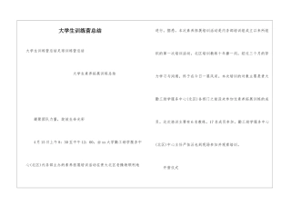 大学生训练营总结