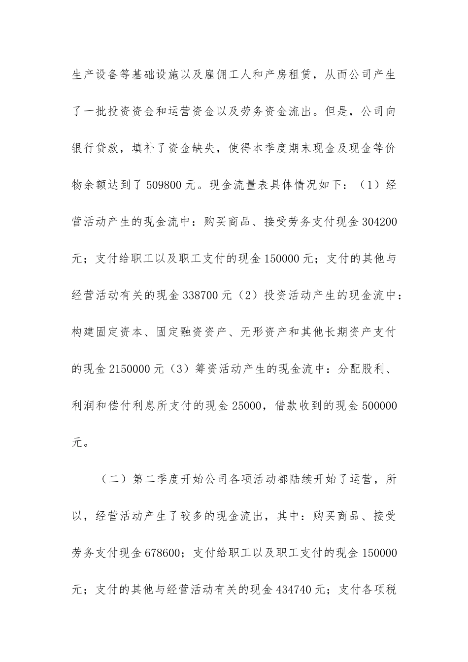 大学生财务管理实训个人总结报告三篇_第3页