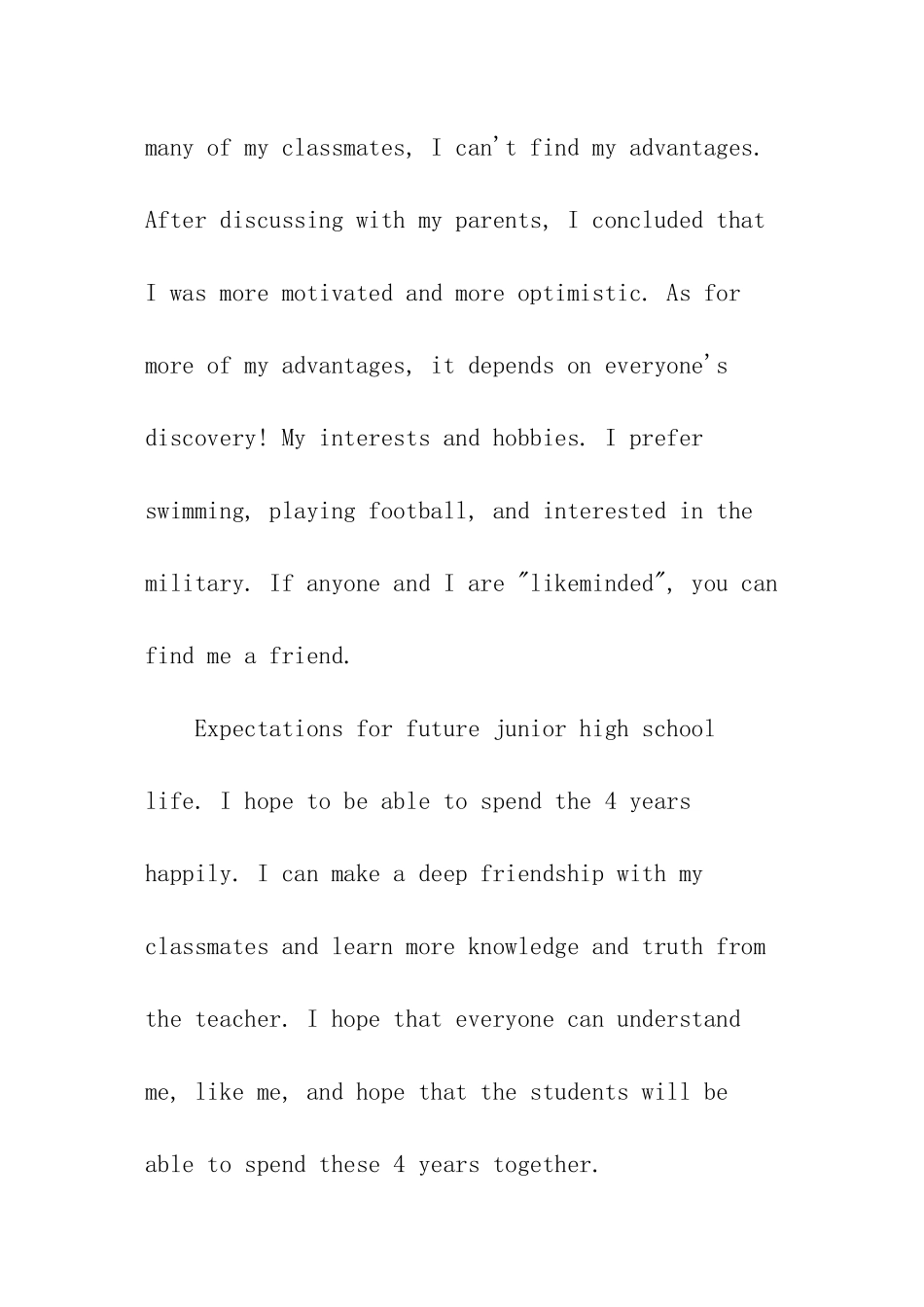 大学英文的自我介绍_第3页