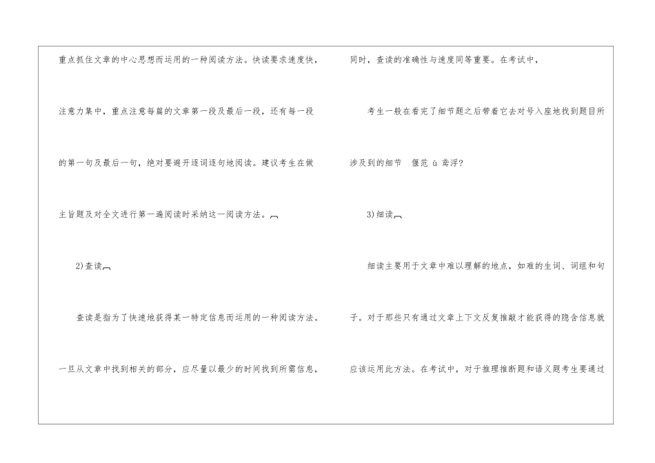 大学英语六级阅读解题技巧必看_第2页
