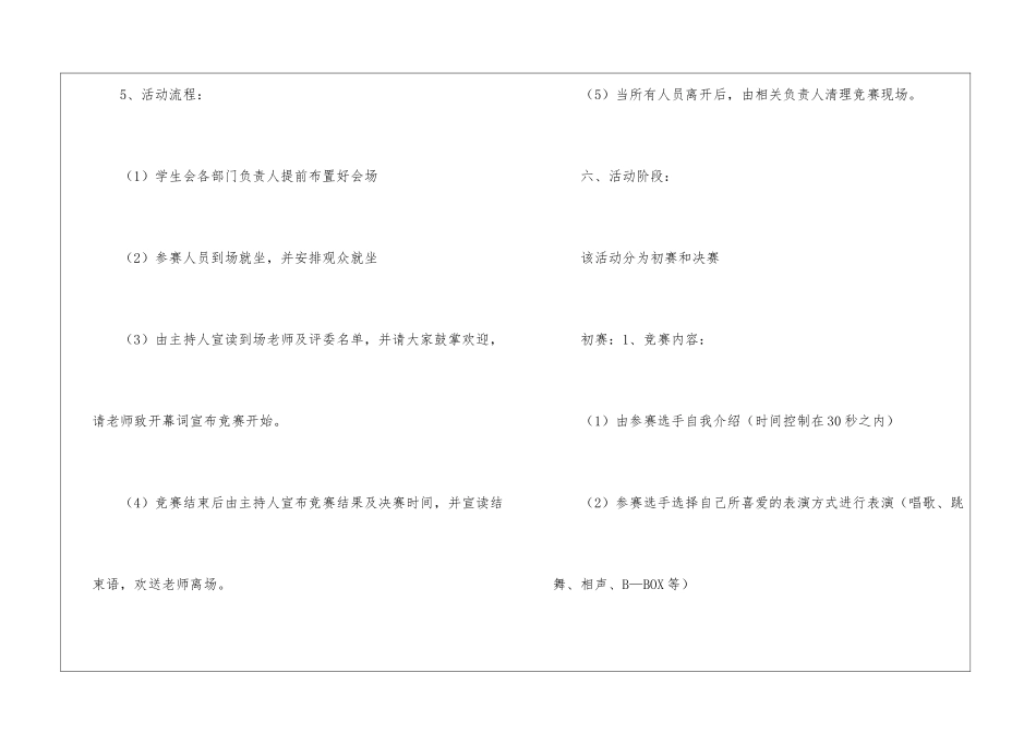 大学达人秀活动策划书_第3页