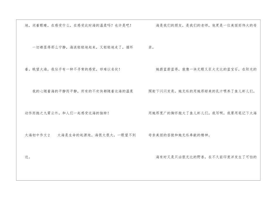 大海初中作文_第3页
