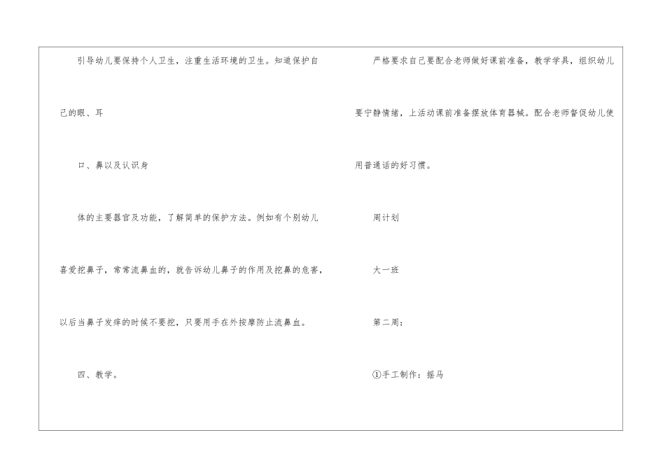 大班个人计划模板八篇_第3页