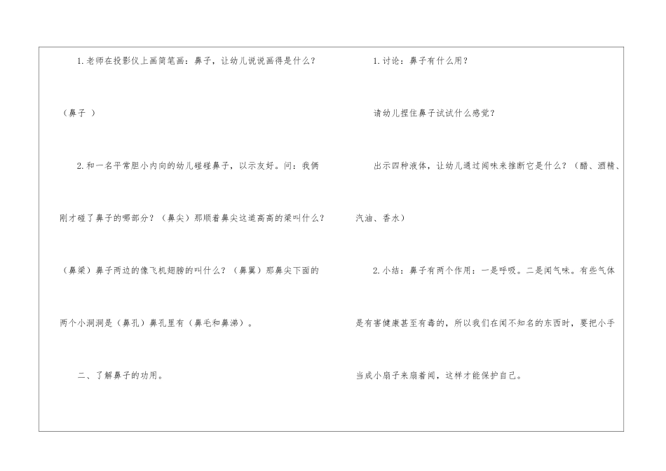 大班健康教案《我们的鼻子》_第2页