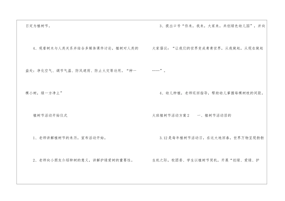 大班植树节活动方案_第3页