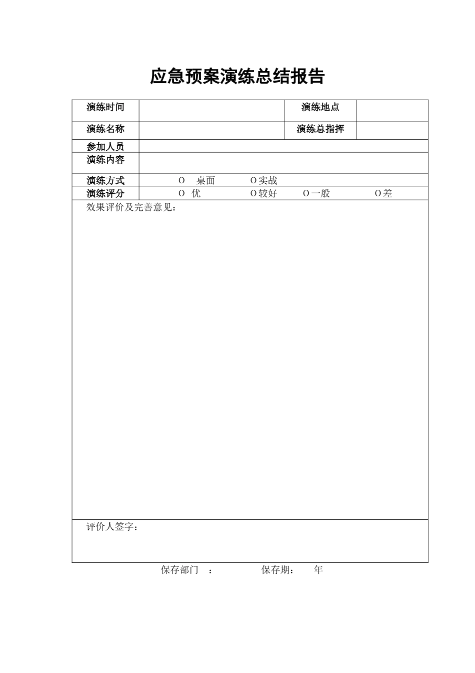 加油站应急预案演练记录114_第3页