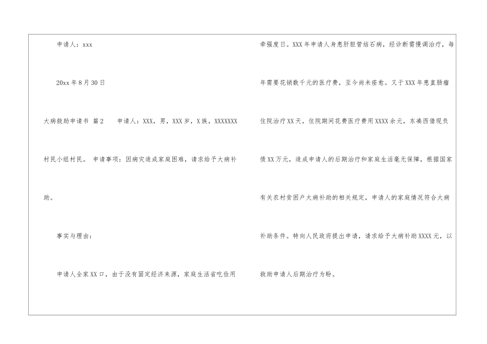 大病救助申请书集合五篇_第3页