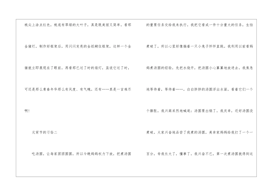 大闹元宵节优秀作文5篇_第2页