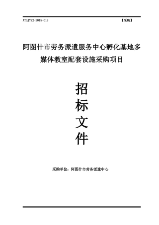 劳务派遣中心招标文件