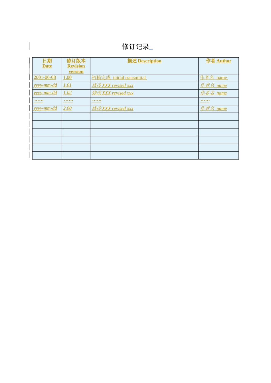 华为产品质量计划模板_第2页