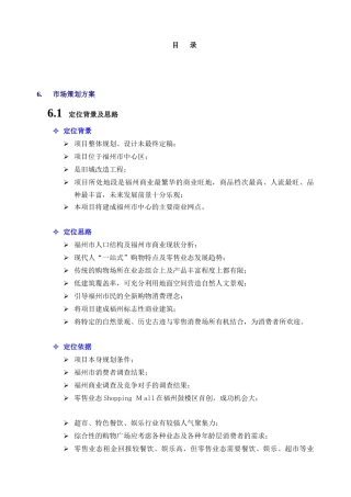 冠亚乌山广场商业策划顾问报告二