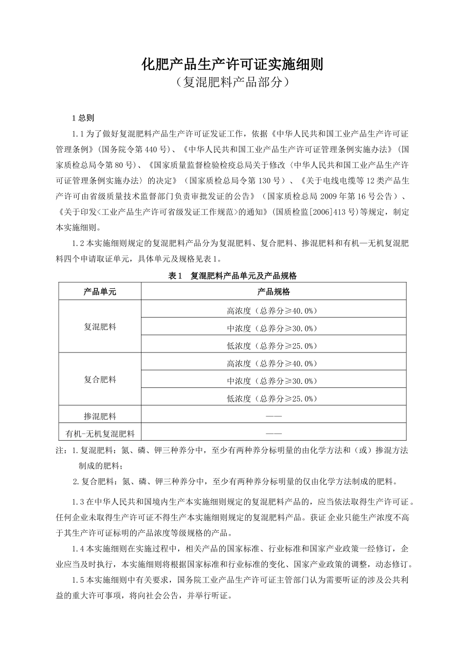 化肥产品生产许可证实施细则(复混肥料部分)_第3页