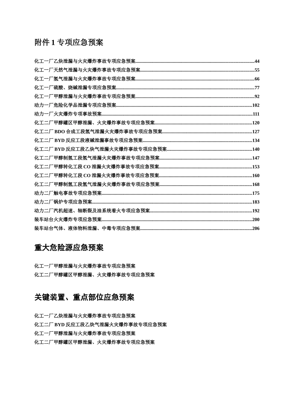 化工厂专项应急预案_第1页