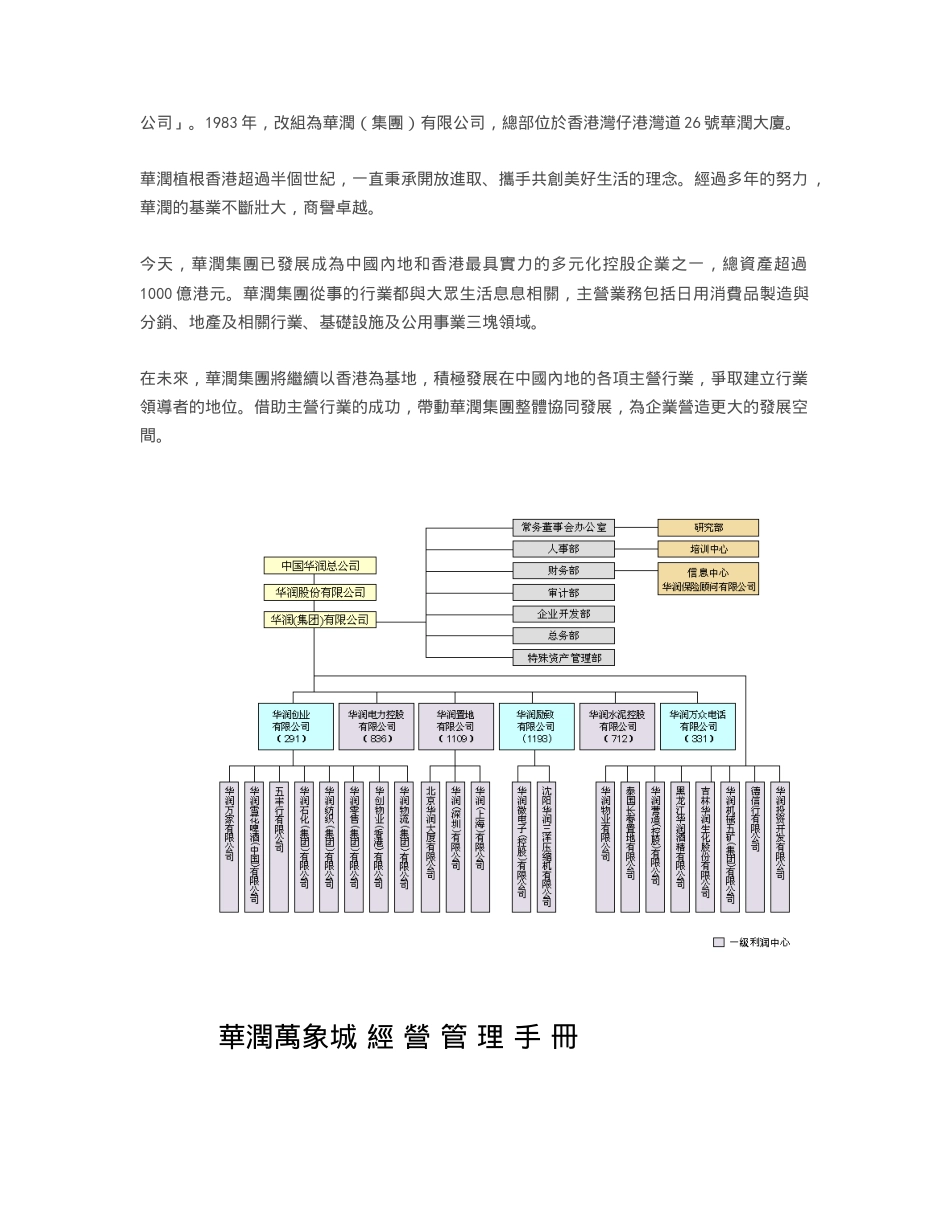 华润 万象城经营管理手册_第2页