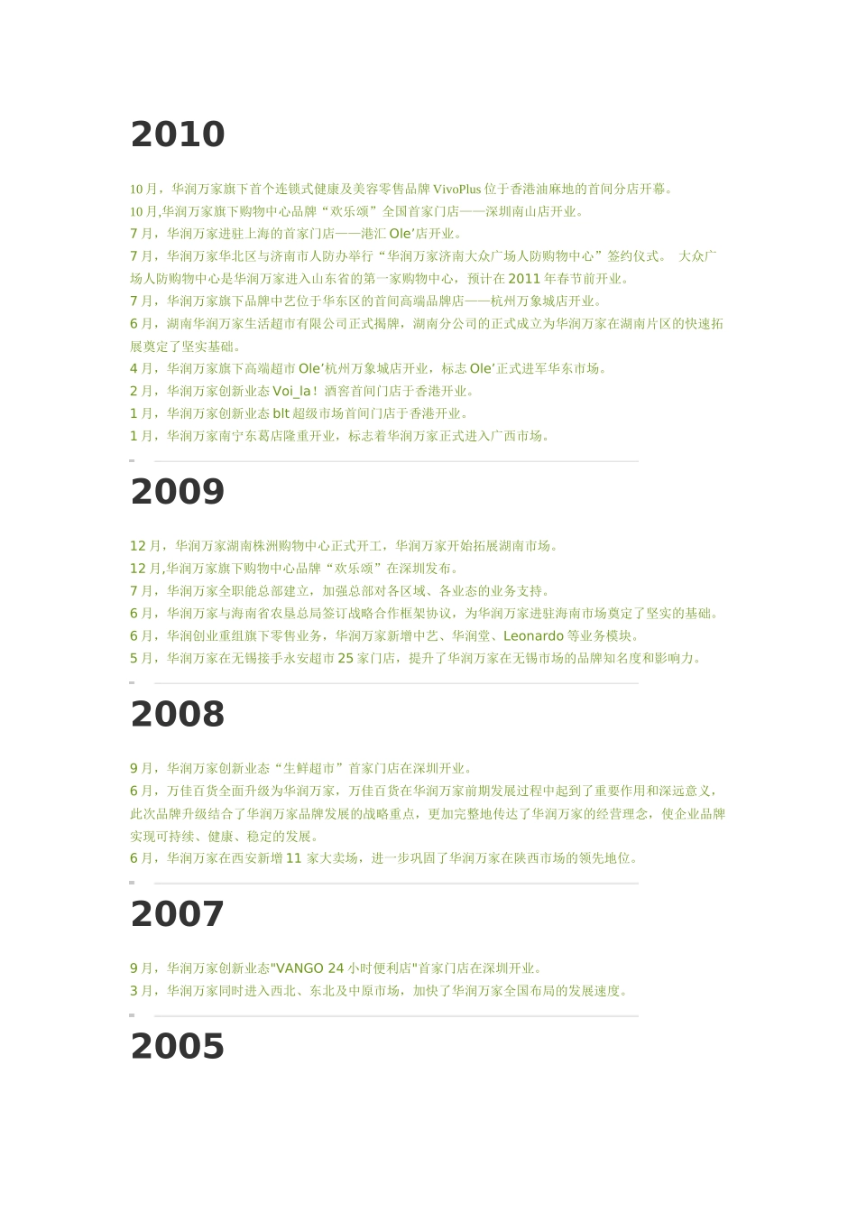 华润万家连锁超市调查报告_第2页