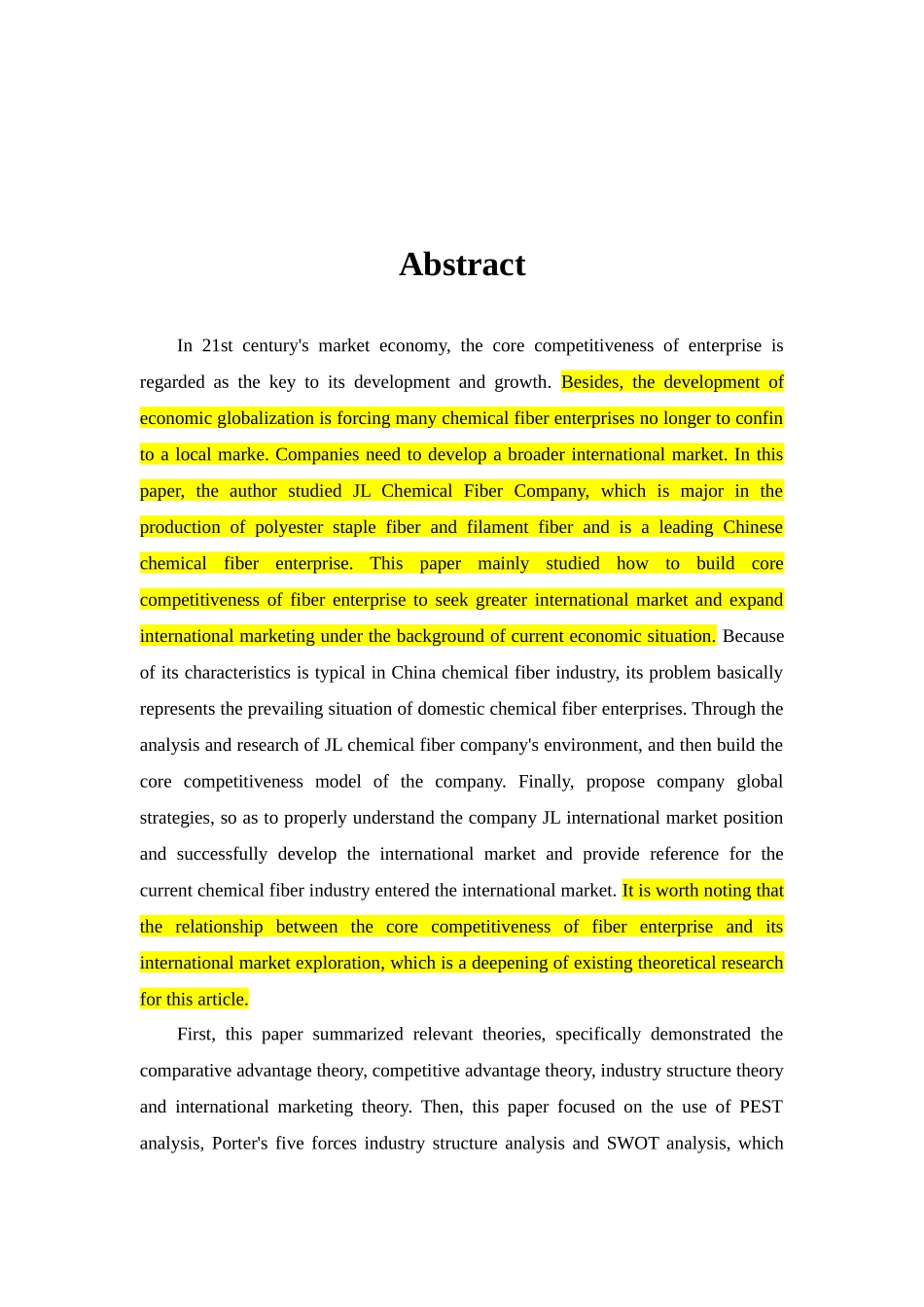 化纤产品国际市场策略研究课程_第3页