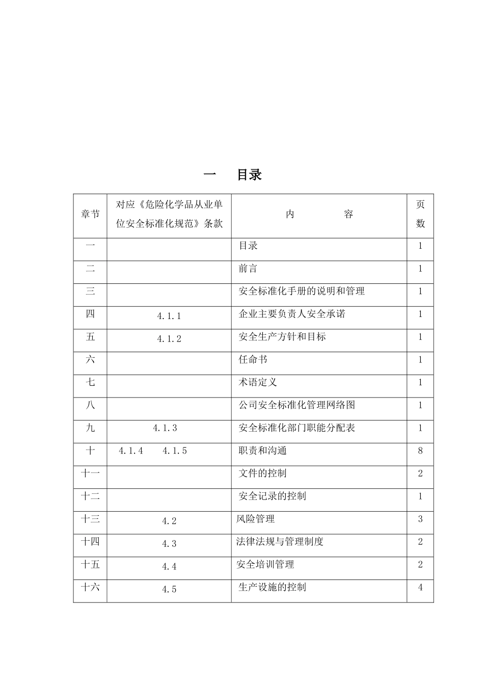 化学股份有限公司安全标准化管理手册样本_第3页