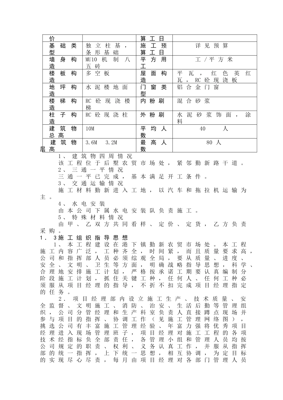 农贸市场综合楼(组织设计)_第2页