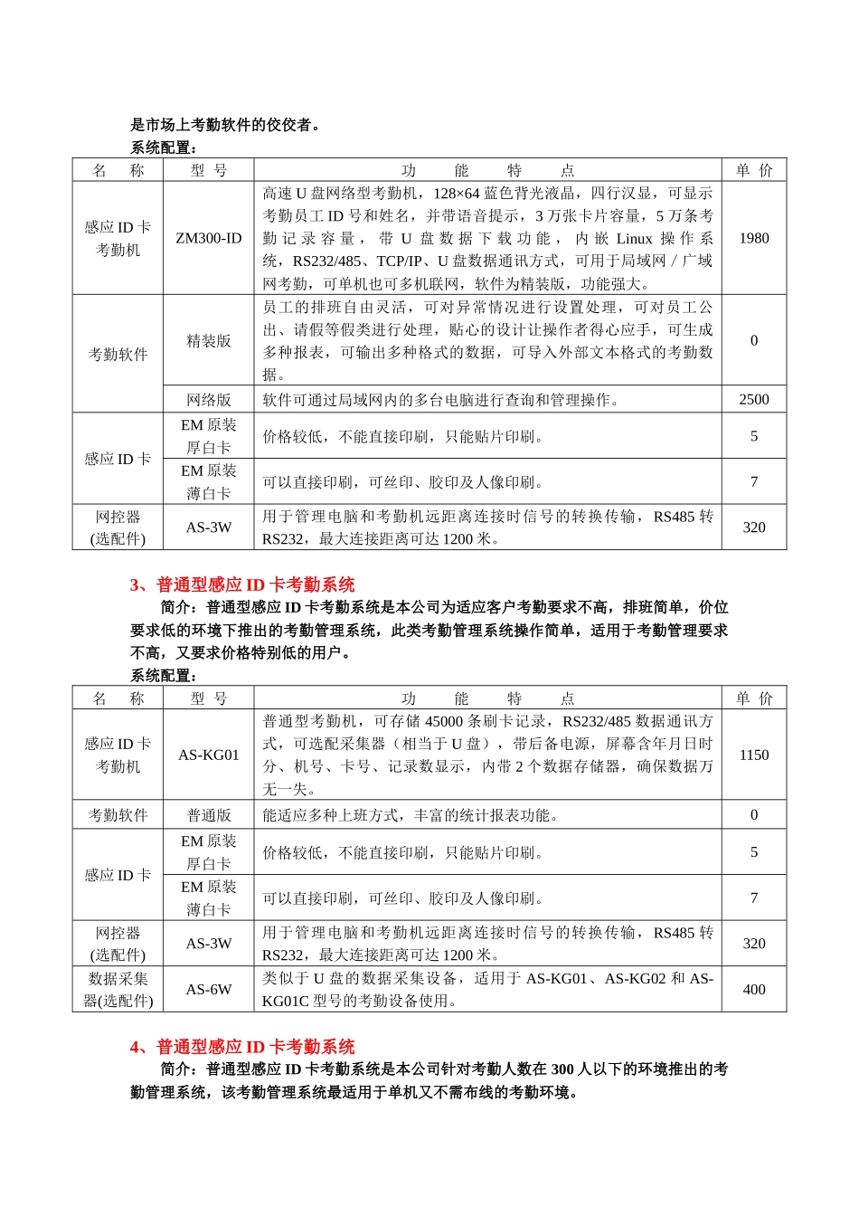华星数码系统产品配置及价位体系(终端详细版)_第2页