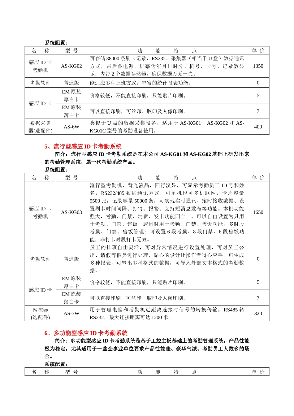 华星数码系统产品配置及价位体系(终端详细版)_第3页