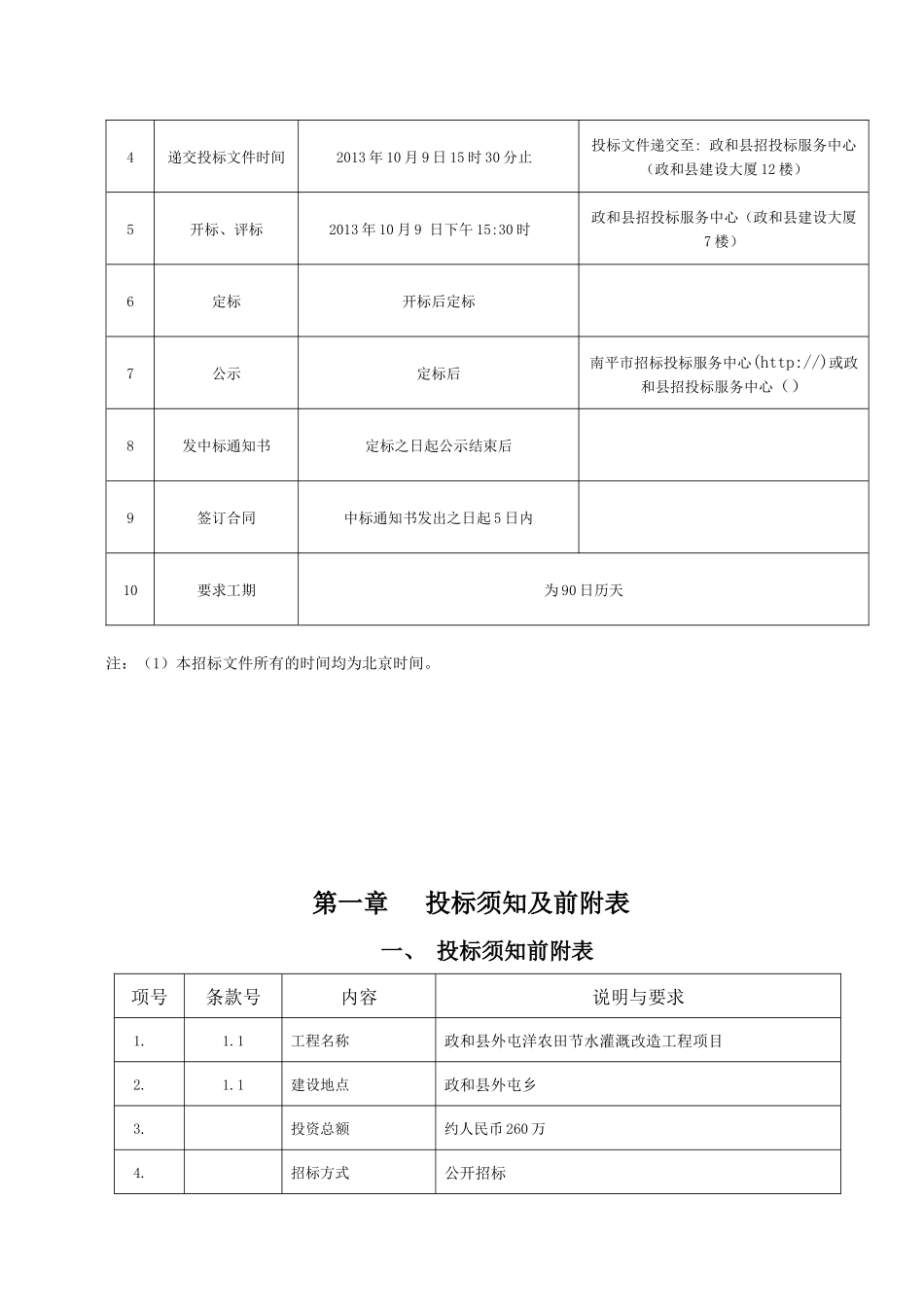 农田节水灌溉改造工程项目招标文件_第2页