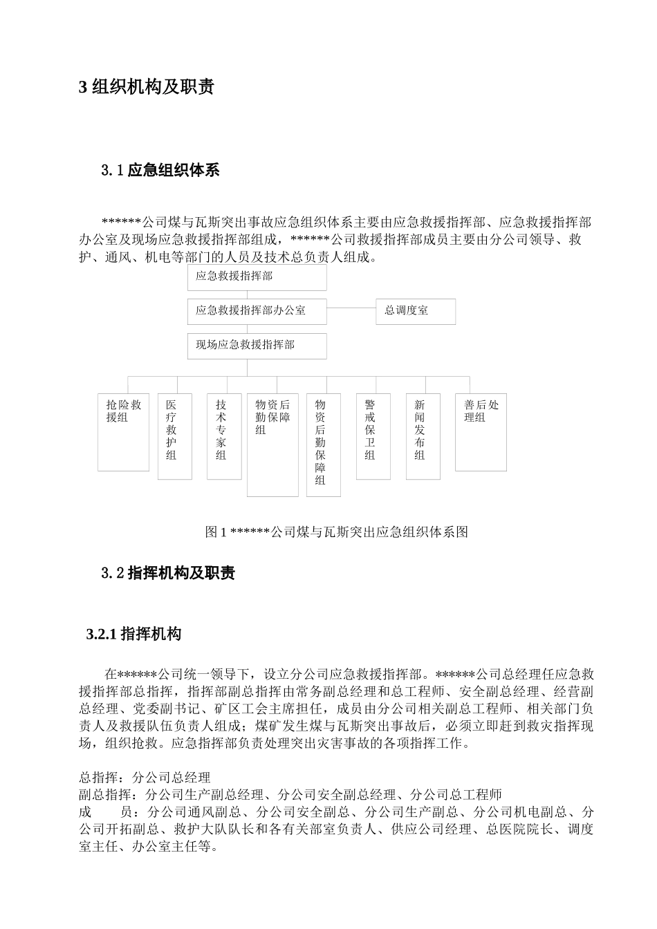 分子公司防治煤与瓦斯突出专项应急预案_第3页