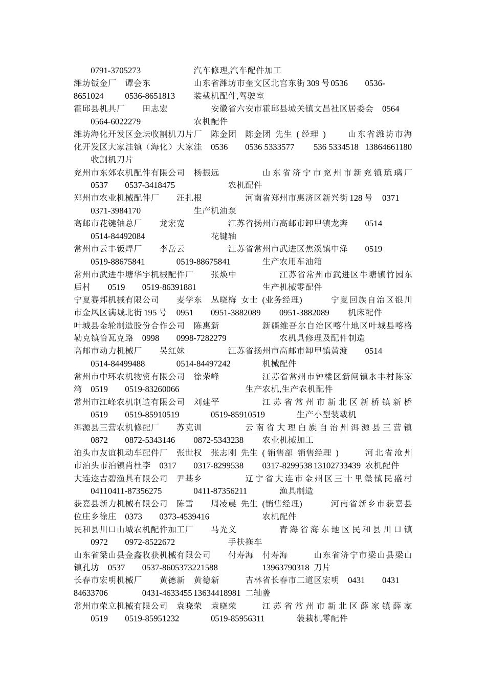 单位名称负责人联系人地址区号电话分机传真移动电话经营范围_第2页