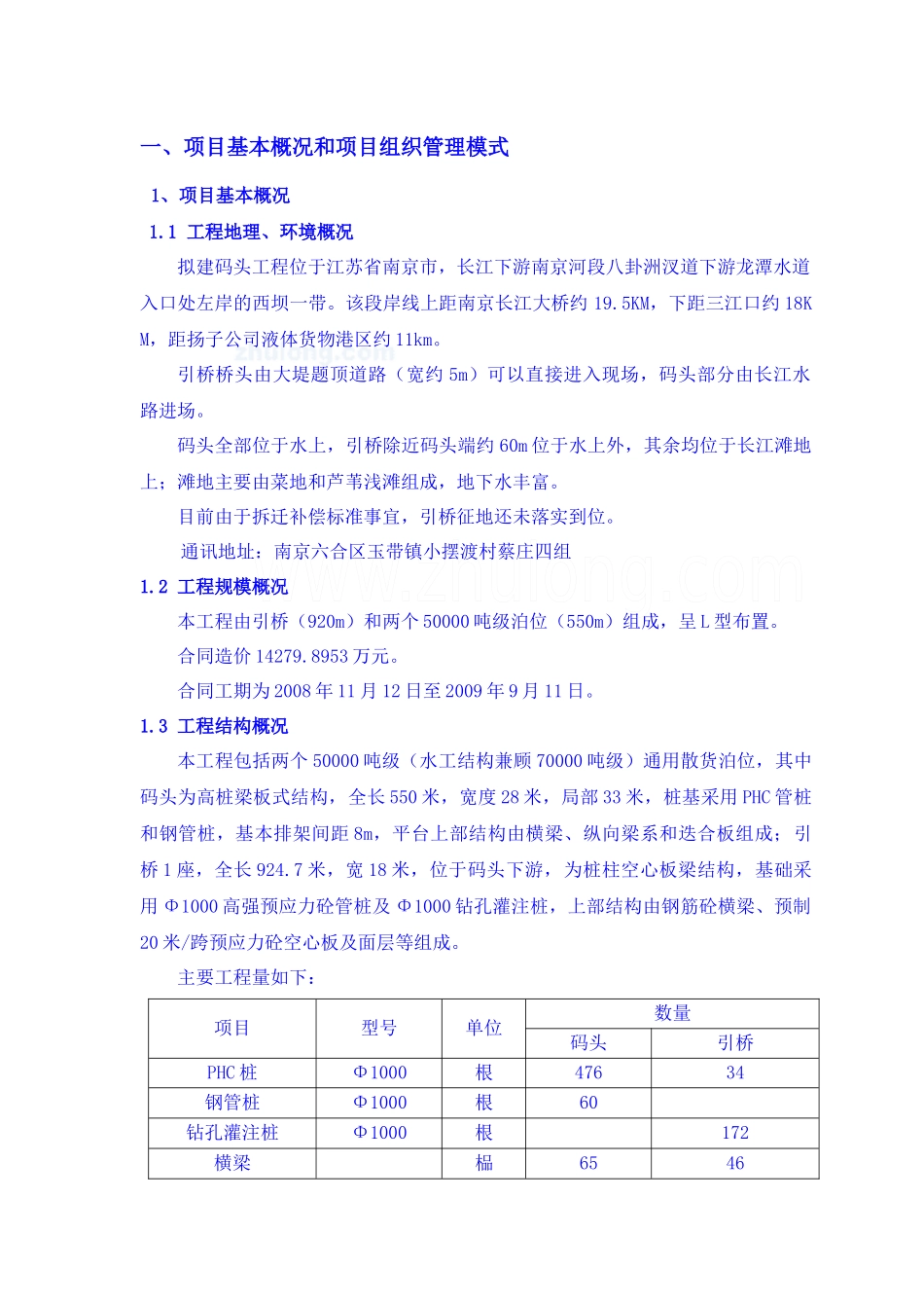 南京某码头项目策划书_第1页