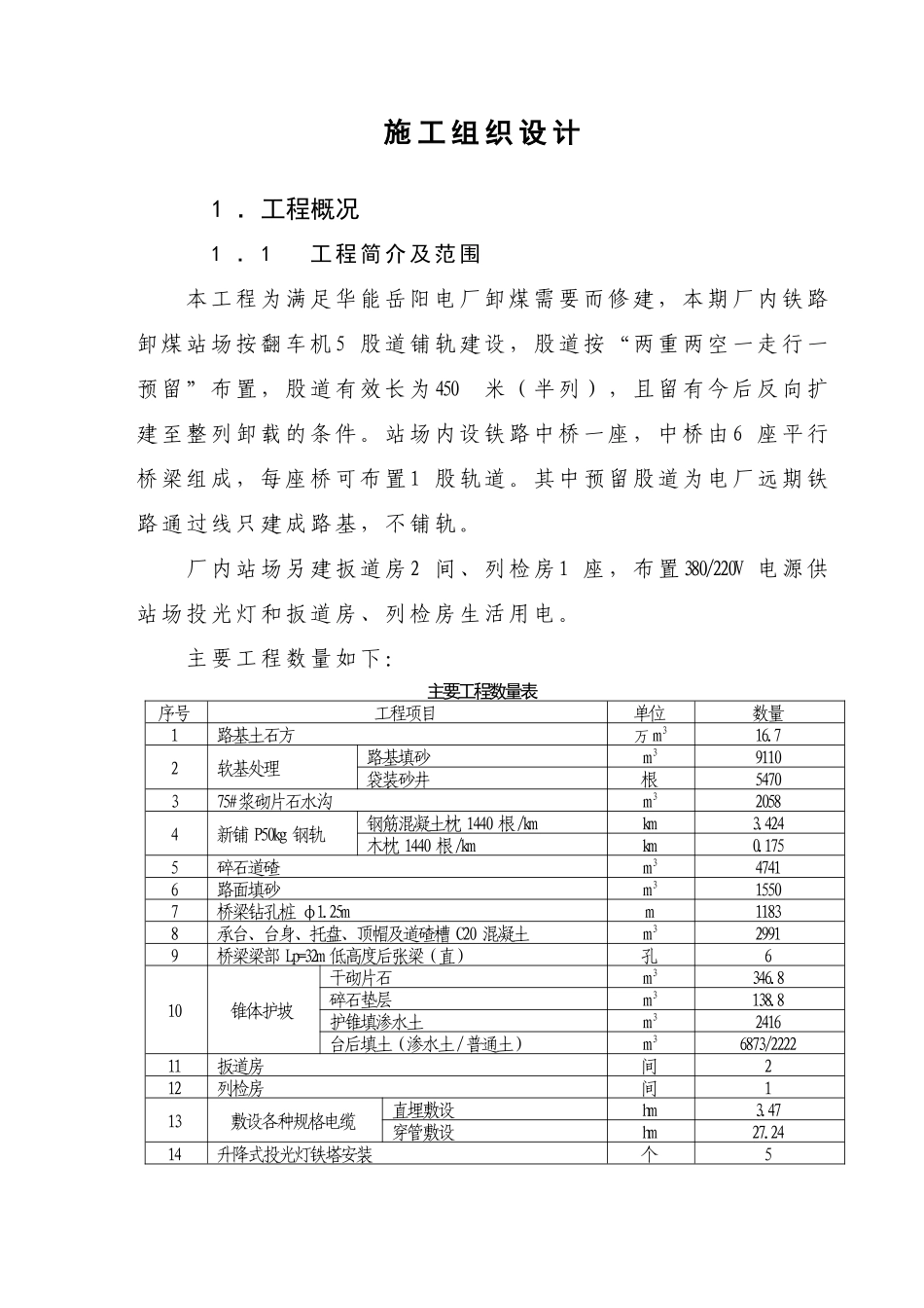 华能电厂施工组织设计_第1页
