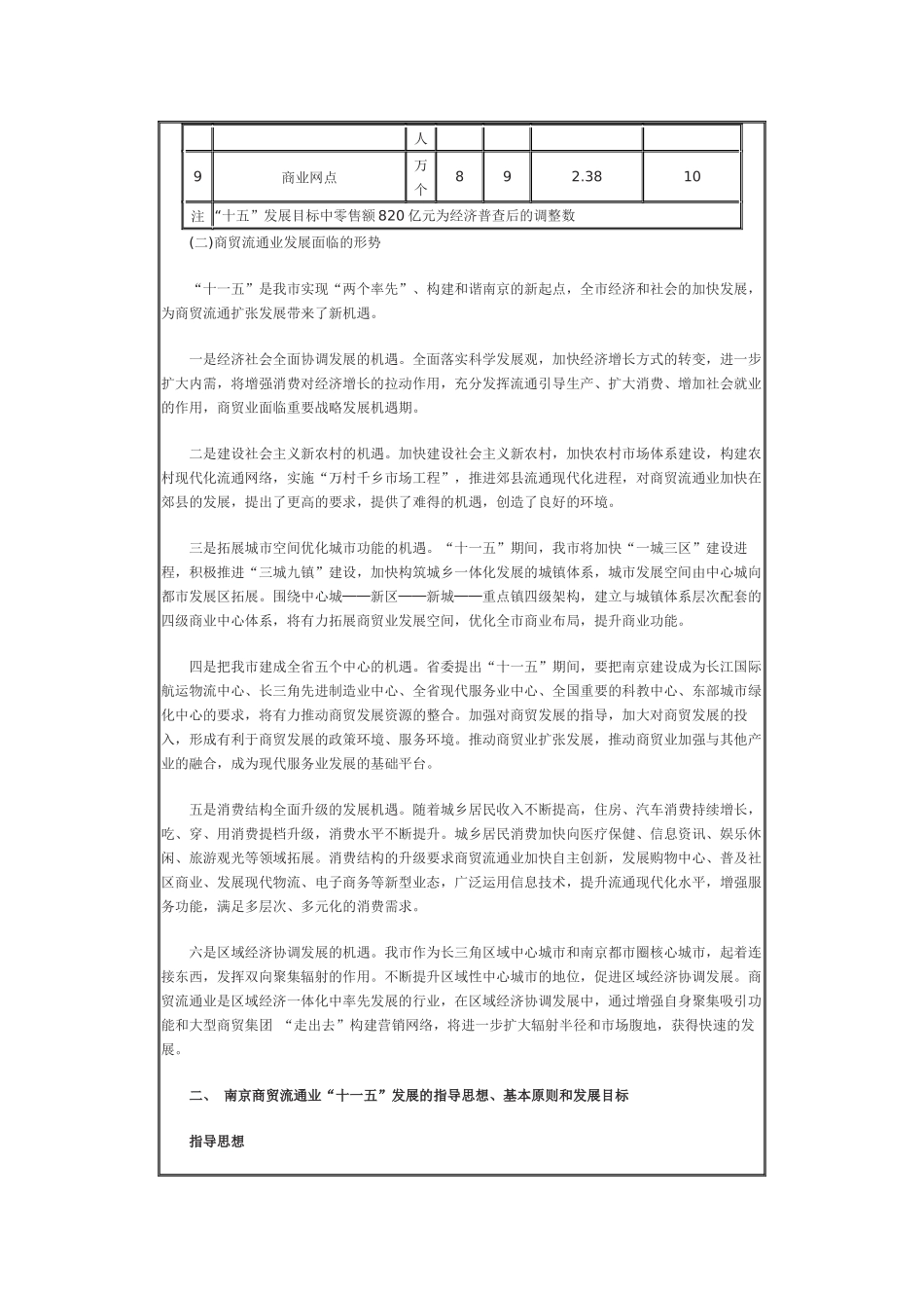 南京市商贸流通业发展第十一个五年规划_第3页