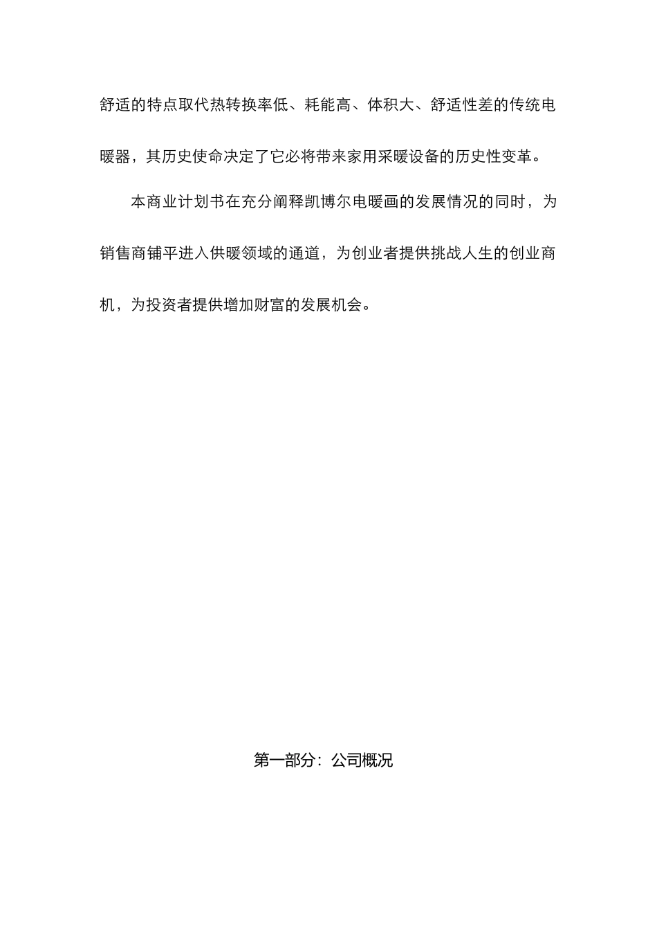 凯博尔电暖画商业计划书(doc 39页)_第3页