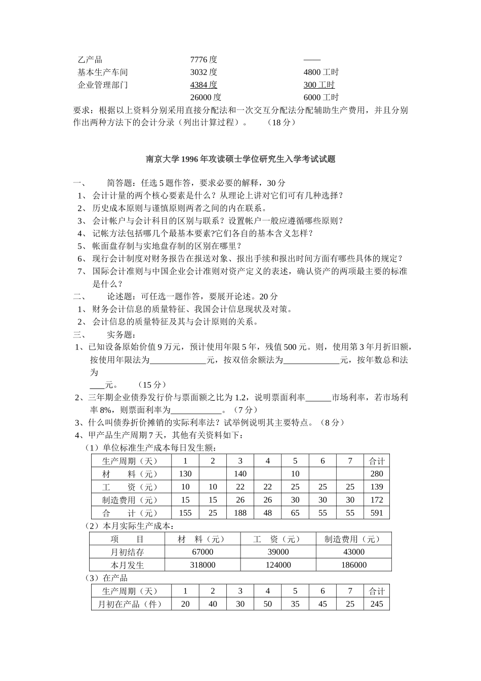 南京大学年度攻读硕士学位研究生入学考试试题_第2页