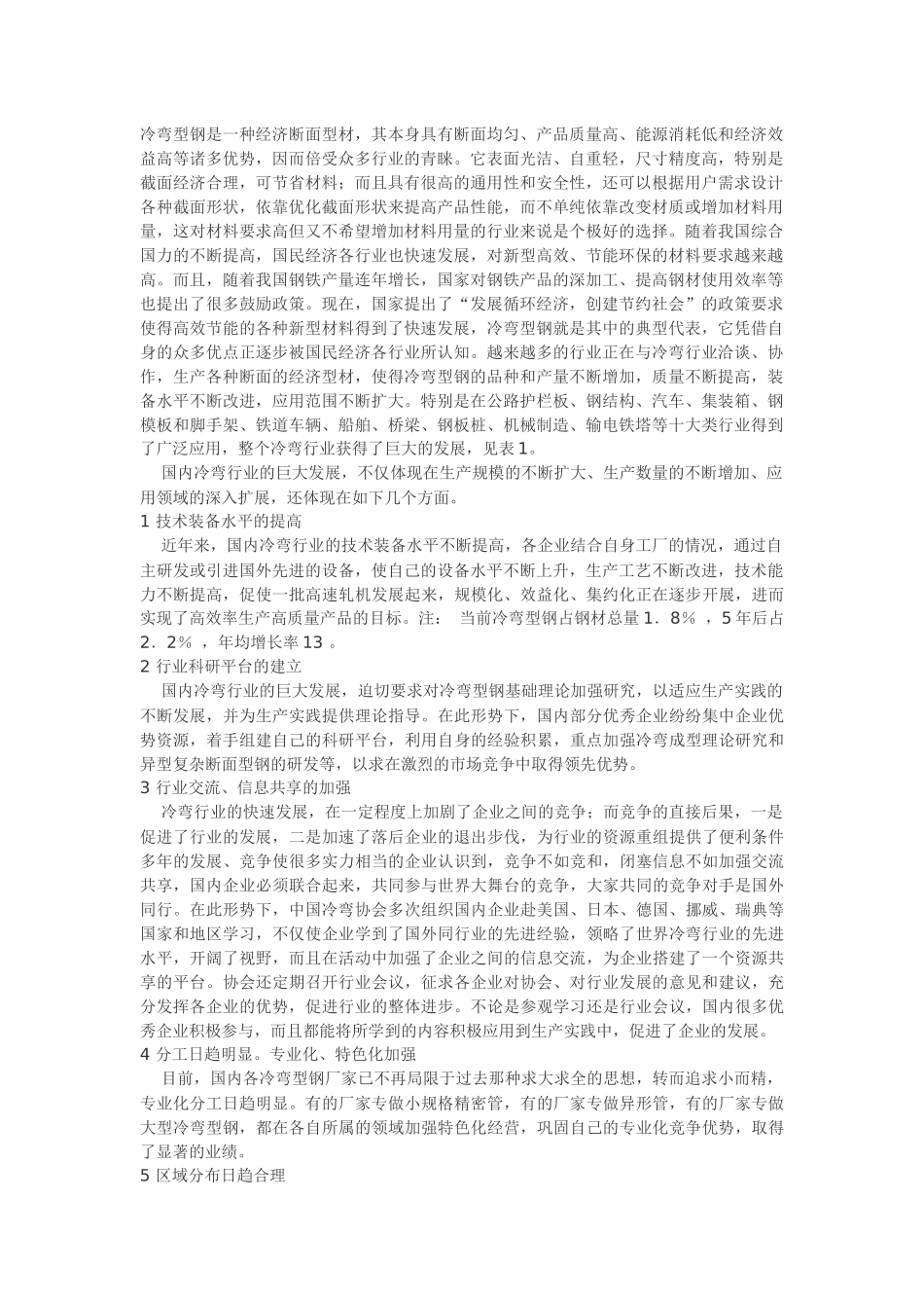 冷弯行业发展的现状_第1页