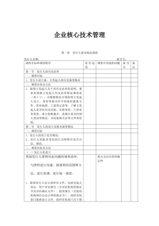 企业核心技术管理