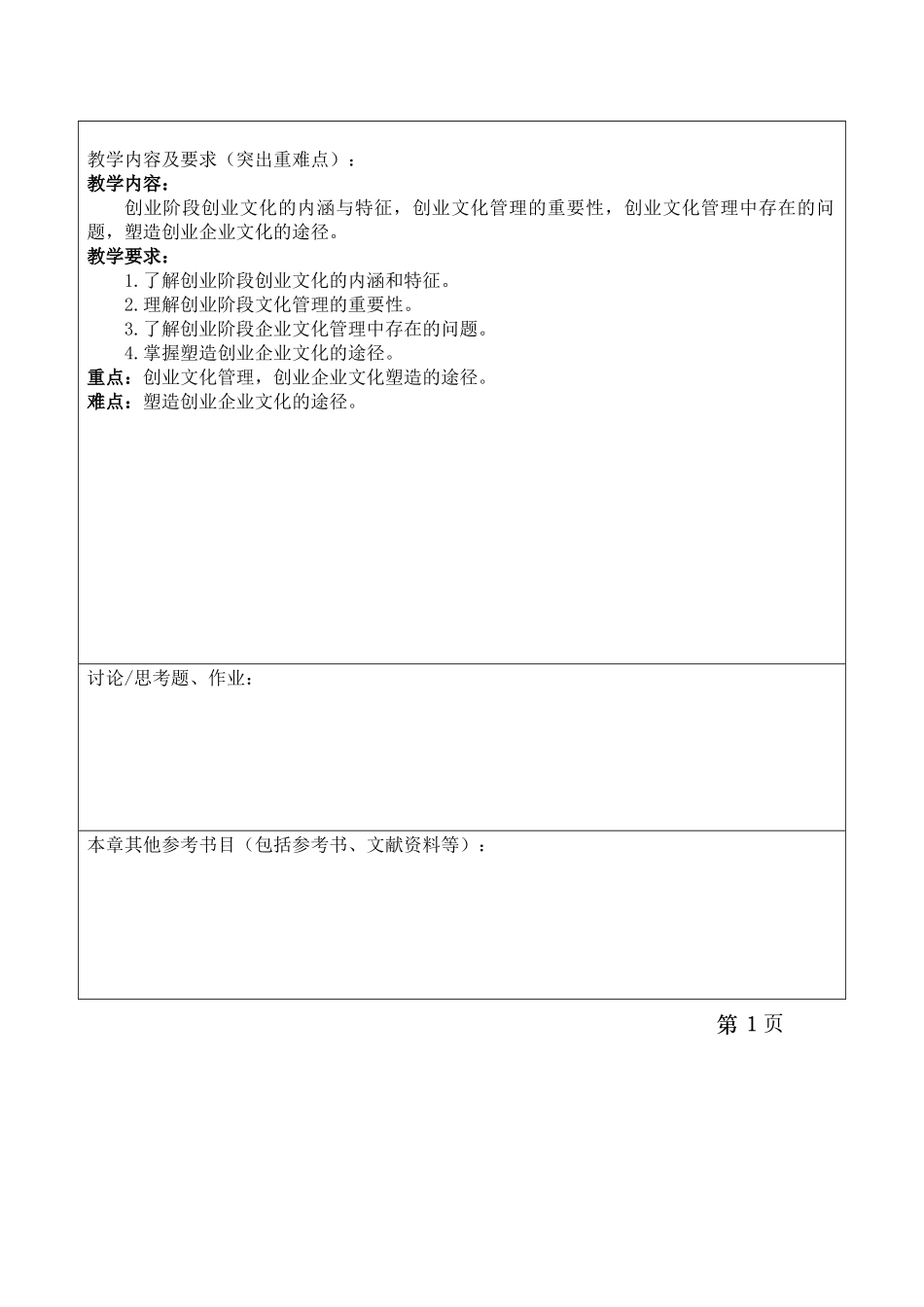 创业阶段企业文化管理教学总结_第2页