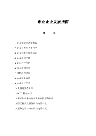创业企业发展指南