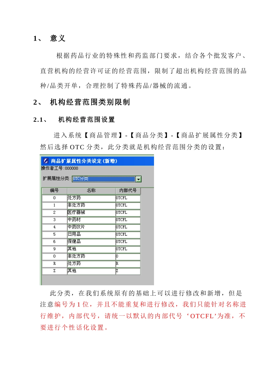 创智_DRMS_操作手册_机构经营范围限制_第2页