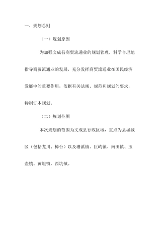 企业规划总则和发展趋势