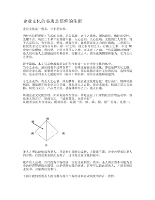 企业文化的实质是信仰的生起(DOC 5)