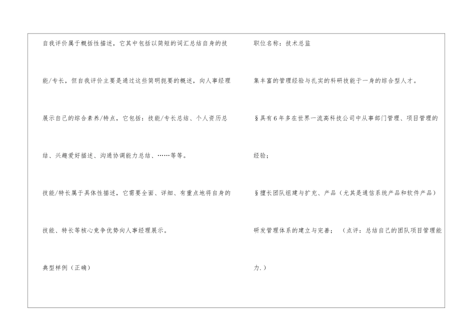 如何正确填写个人简历自我评价_第2页