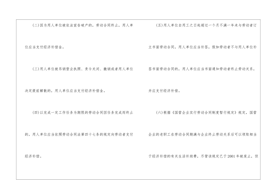 如何计算终止劳动合同补偿金_第2页