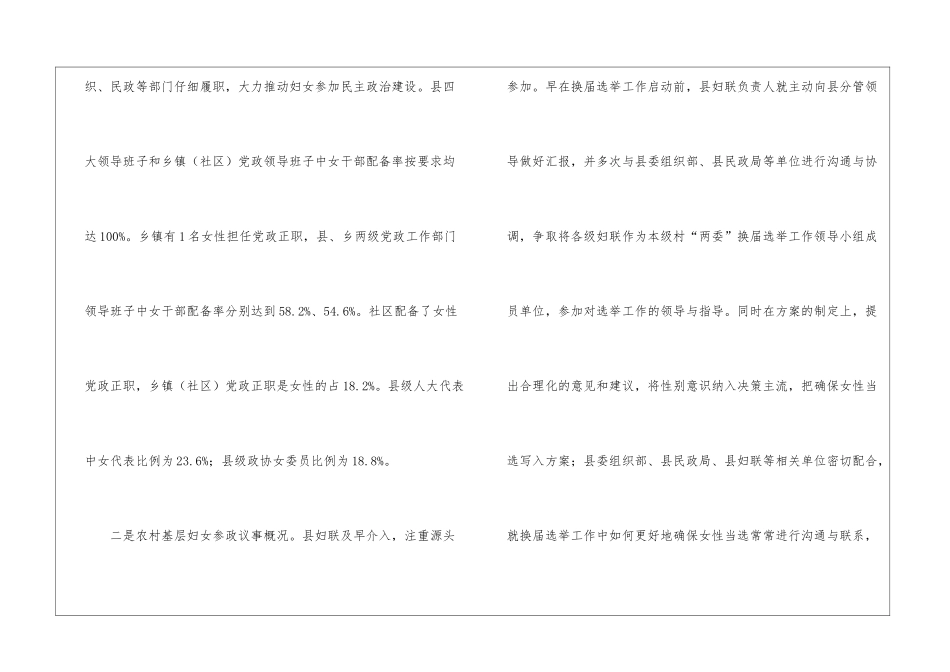 妇女议事情况调查分析报告_第2页