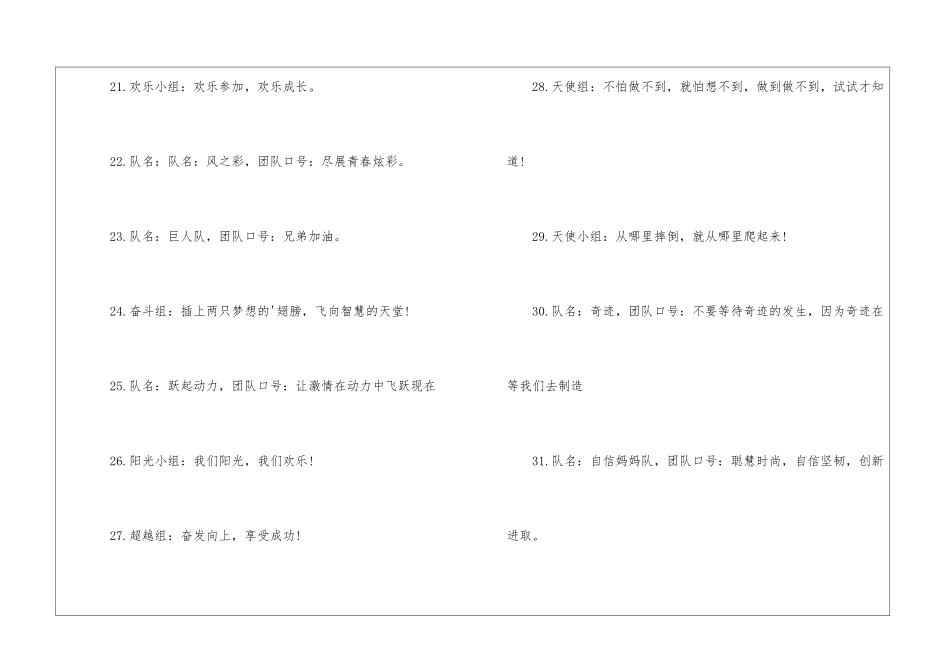 妇女节运动会队名口号大全_第3页
